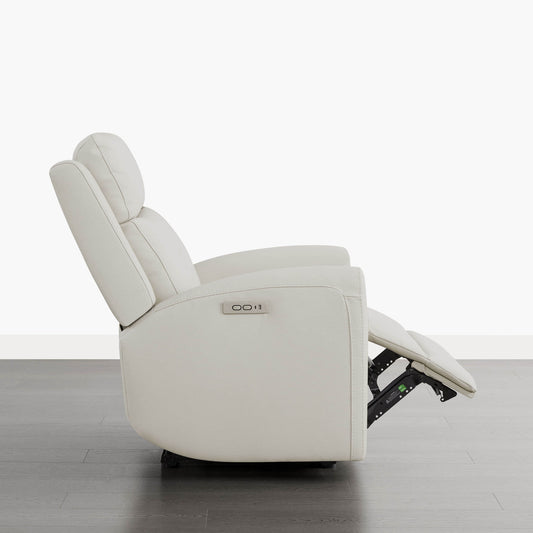 Modern Zero Wall-Hugger Recliner in Plush Fabric