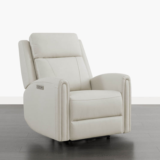 Modern Zero Wall-Hugger Recliner in Plush Fabric