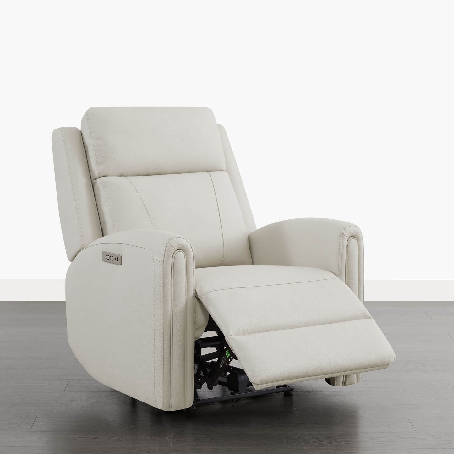 Modern Zero Wall-Hugger Recliner in Plush Fabric