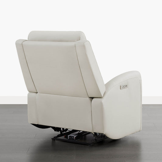 Modern Zero Wall-Hugger Recliner in Plush Fabric