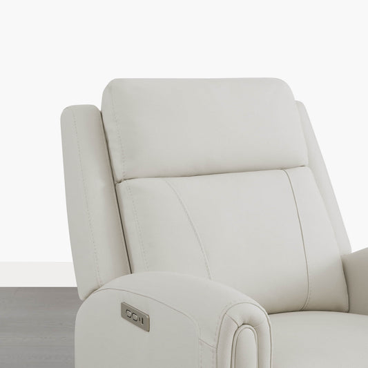 Modern Zero Wall-Hugger Recliner in Plush Fabric