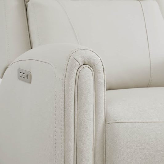 Modern Zero Wall-Hugger Recliner in Plush Fabric