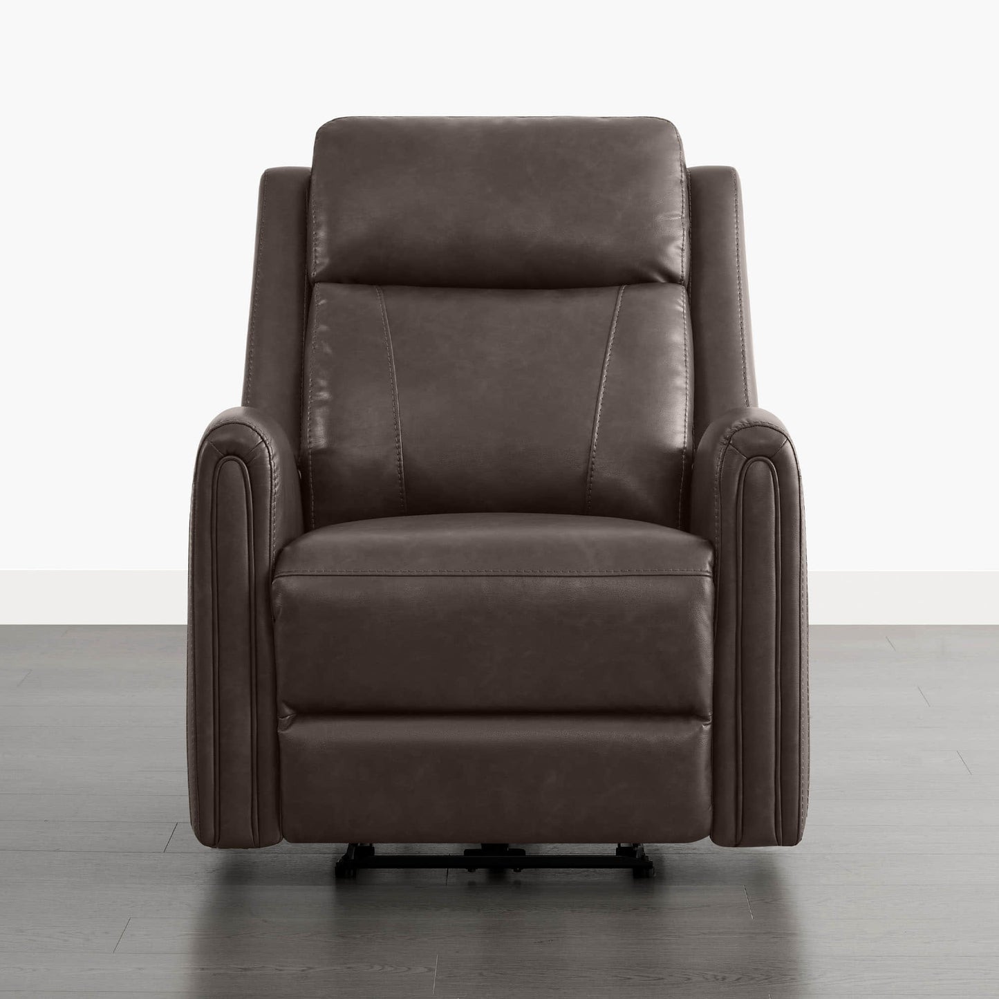 Modern Zero Wall-Hugger Recliner in Plush Fabric