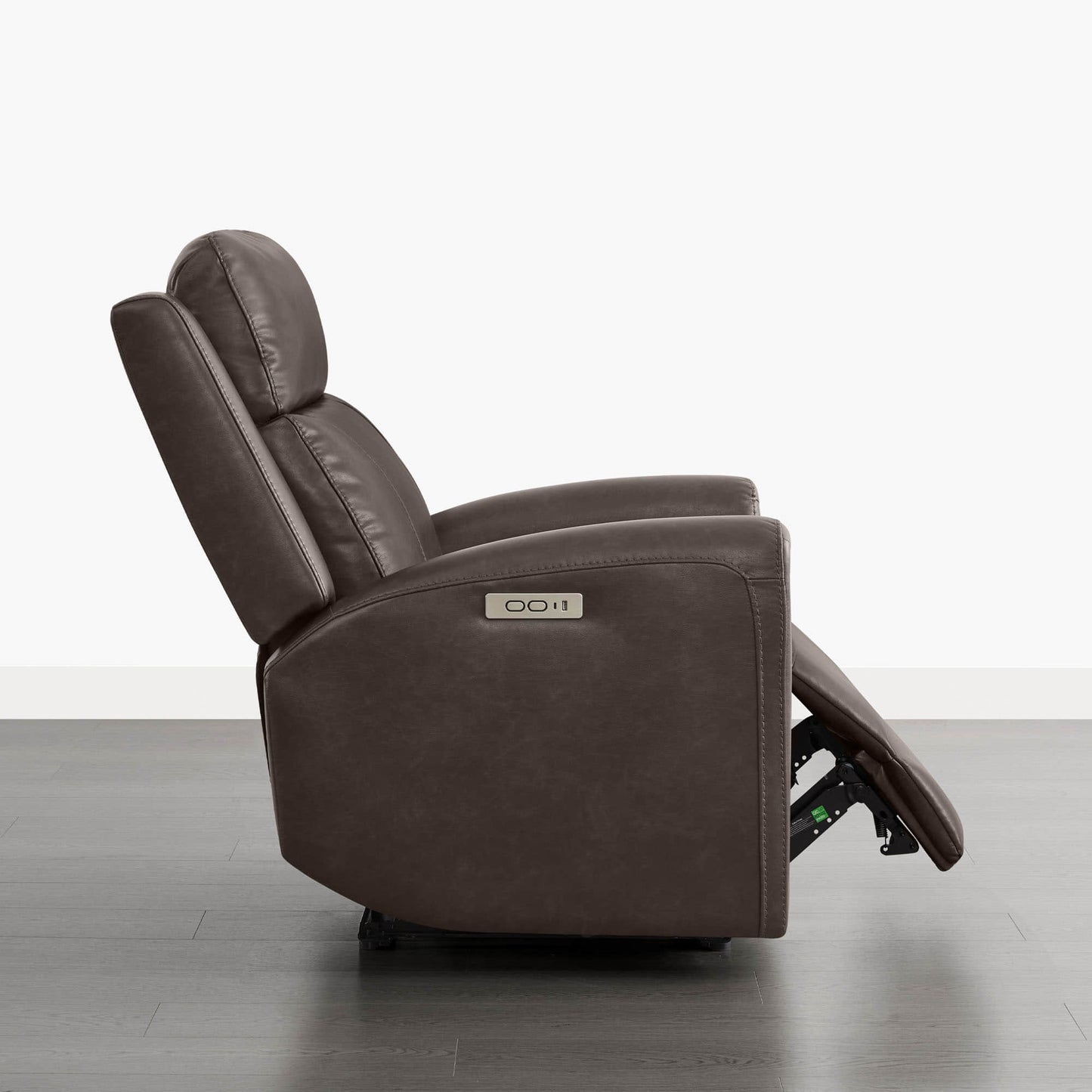 Modern Zero Wall-Hugger Recliner in Plush Fabric