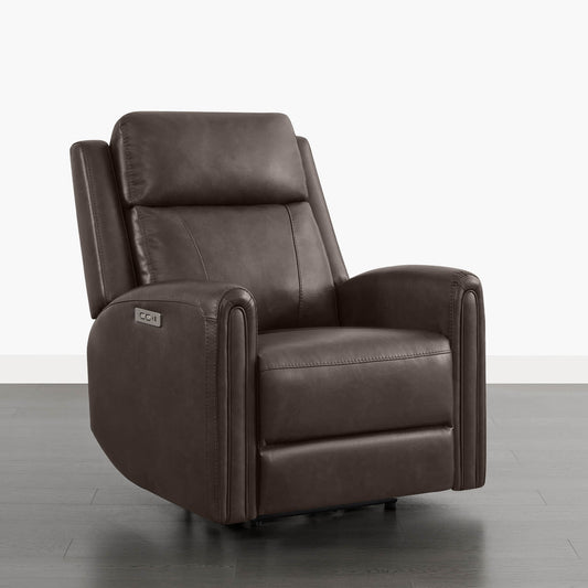 Modern Zero Wall-Hugger Recliner in Plush Fabric