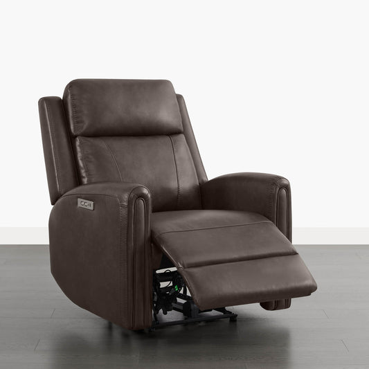 Modern Zero Wall-Hugger Recliner in Plush Fabric