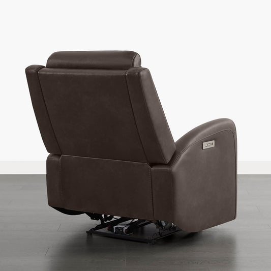 Modern Zero Wall-Hugger Recliner in Plush Fabric