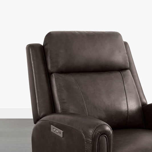 Modern Zero Wall-Hugger Recliner in Plush Fabric