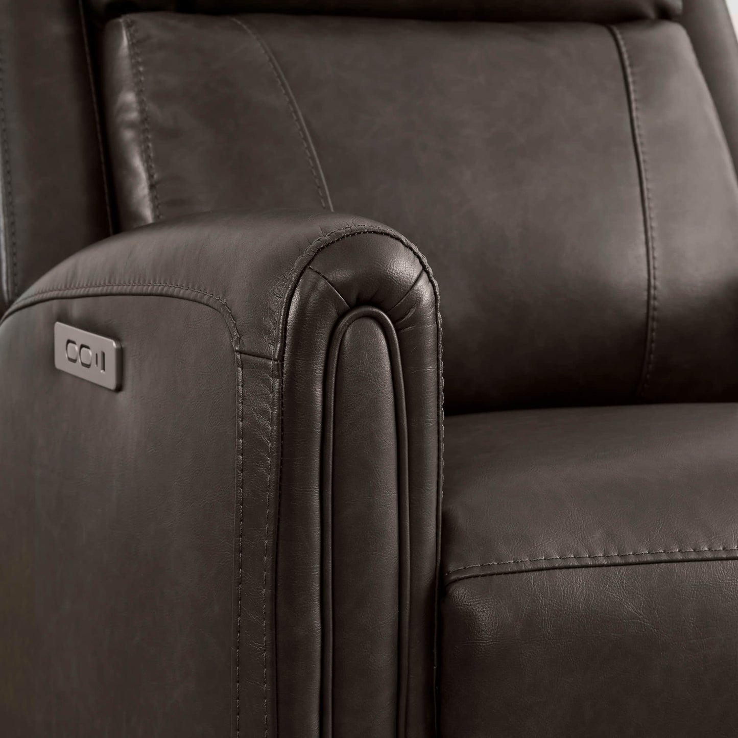 Modern Zero Wall-Hugger Recliner in Plush Fabric