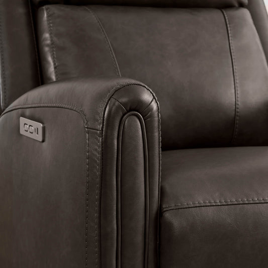 Modern Zero Wall-Hugger Recliner in Plush Fabric