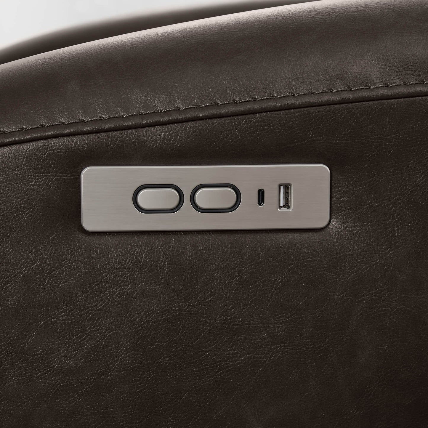 Modern Zero Wall-Hugger Recliner in Plush Fabric