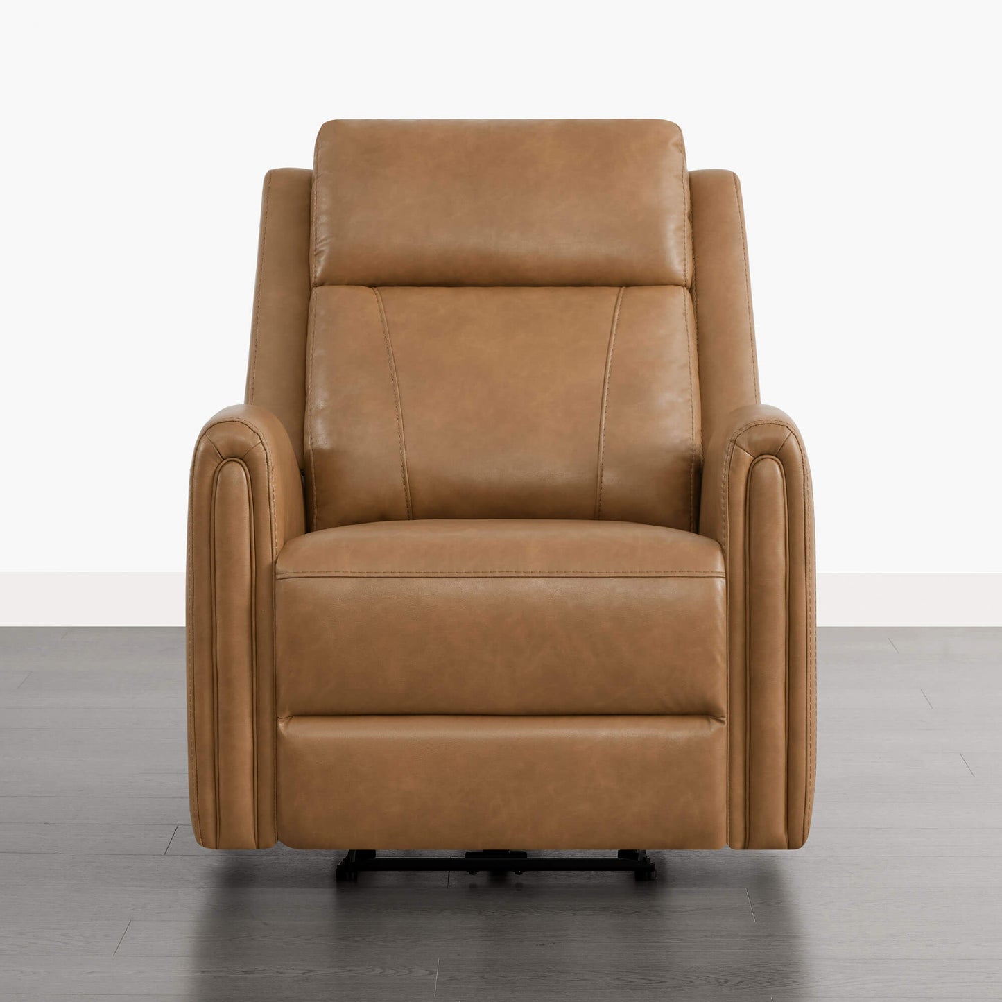 Modern Zero Wall-Hugger Recliner in Plush Fabric