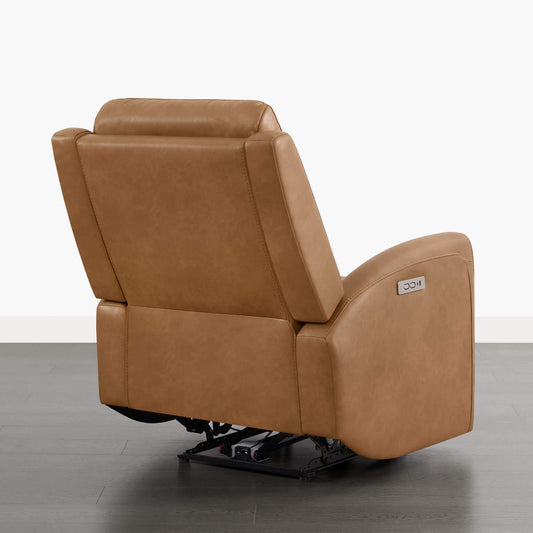 Modern Zero Wall-Hugger Recliner in Plush Fabric