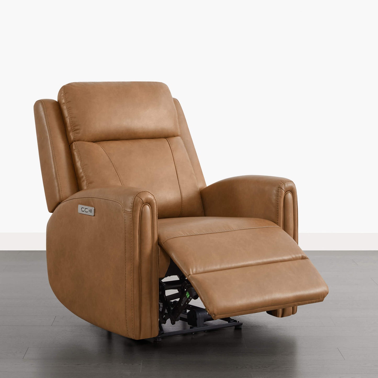 Modern Zero Wall-Hugger Recliner in Plush Fabric
