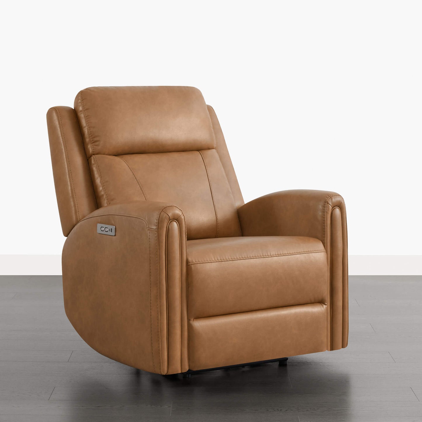 Modern Zero Wall-Hugger Recliner in Plush Fabric