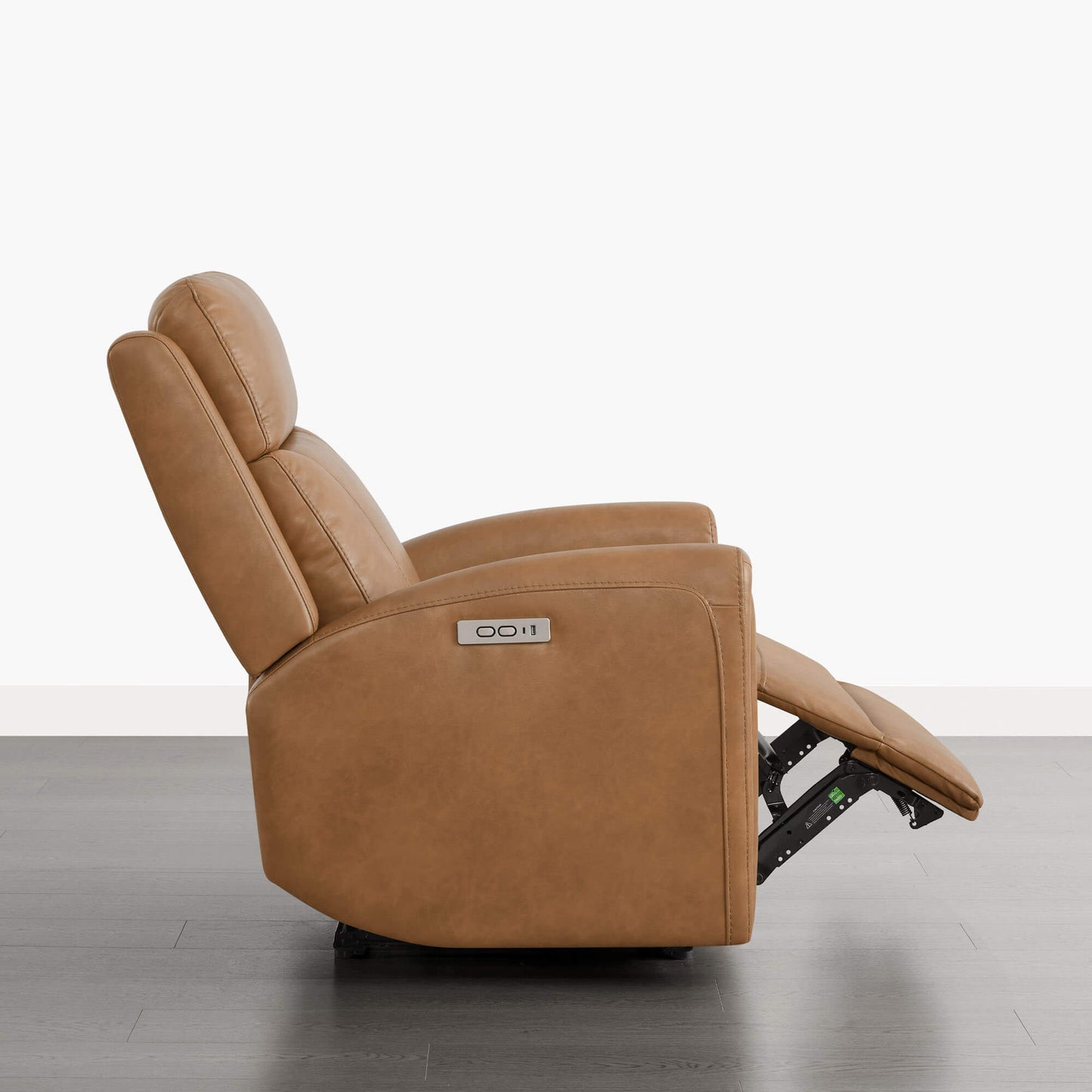Modern Zero Wall-Hugger Recliner in Plush Fabric