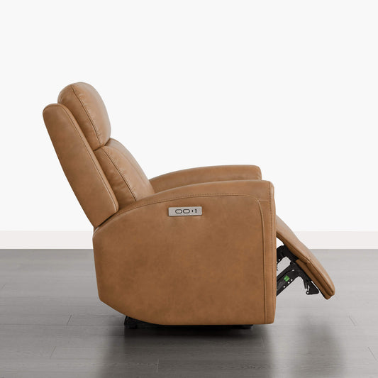 Modern Zero Wall-Hugger Recliner in Plush Fabric