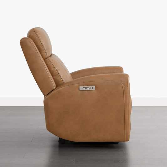 Modern Zero Wall-Hugger Recliner in Plush Fabric