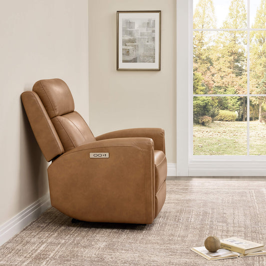 Modern Zero Wall-Hugger Recliner in Plush Fabric