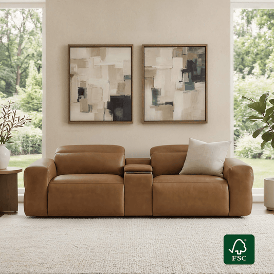 Modular 2-Seat Power Reclining Sofa with Power Headrests