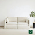 Modular 2-Seat Sofa in Versatile Grey Fabric