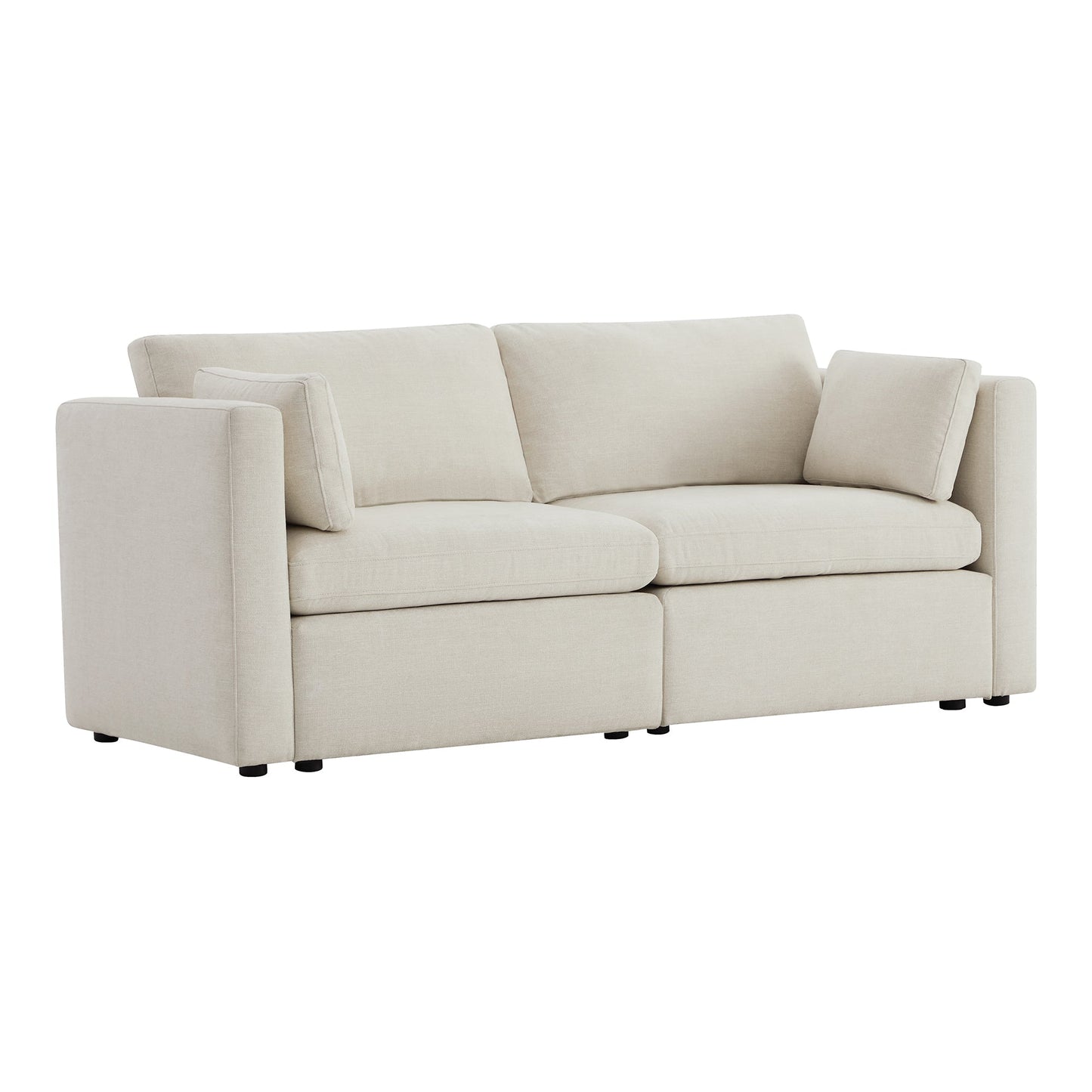 Modular 2-Seat Sofa in Versatile Grey Fabric