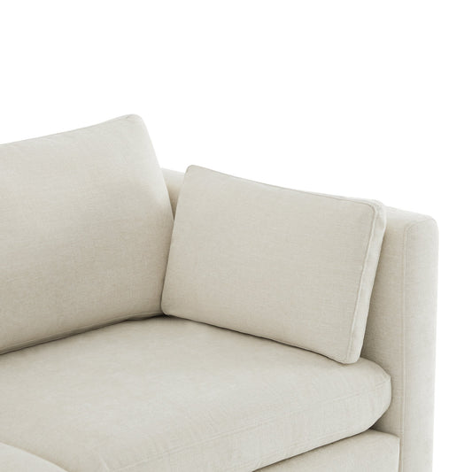 Modular 2-Seat Sofa in Versatile Grey Fabric