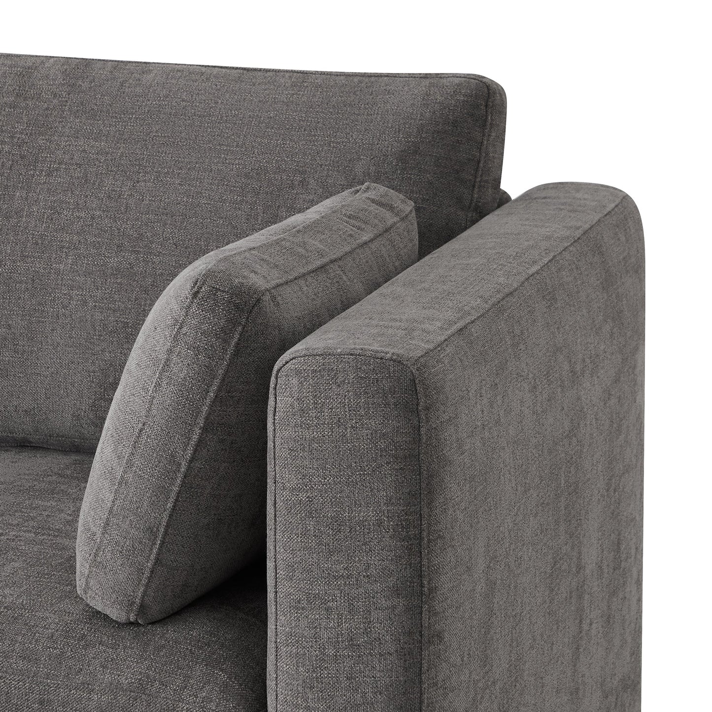 Modular 2-Seat Sofa in Versatile Grey Fabric