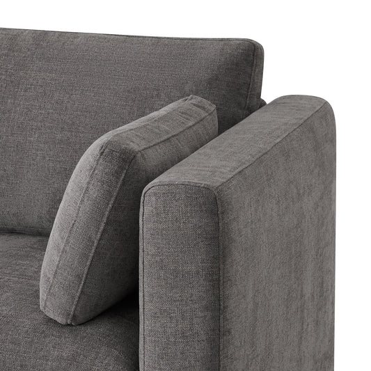 Modular 2-Seat Sofa in Versatile Grey Fabric