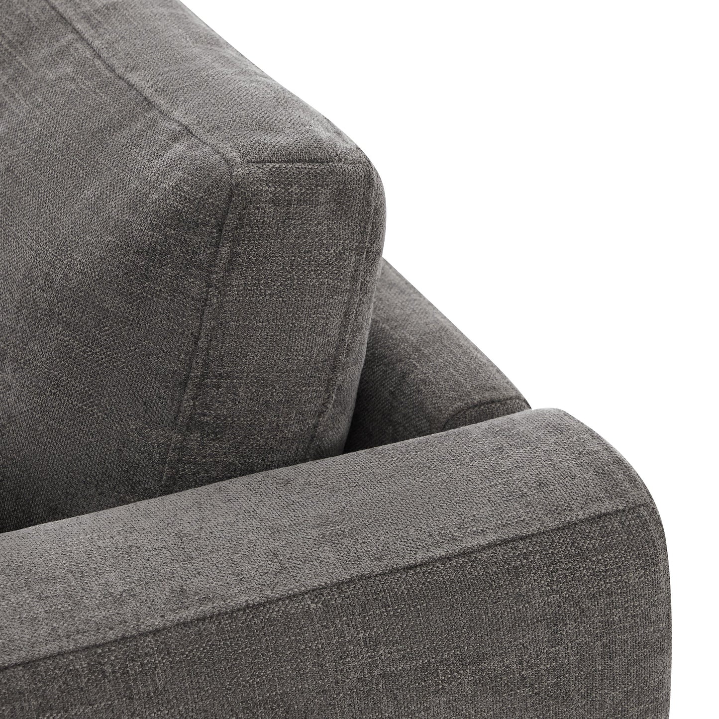 Modular 2-Seat Sofa in Versatile Grey Fabric