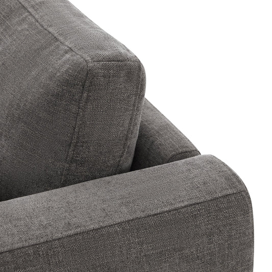 Modular 2-Seat Sofa in Versatile Grey Fabric