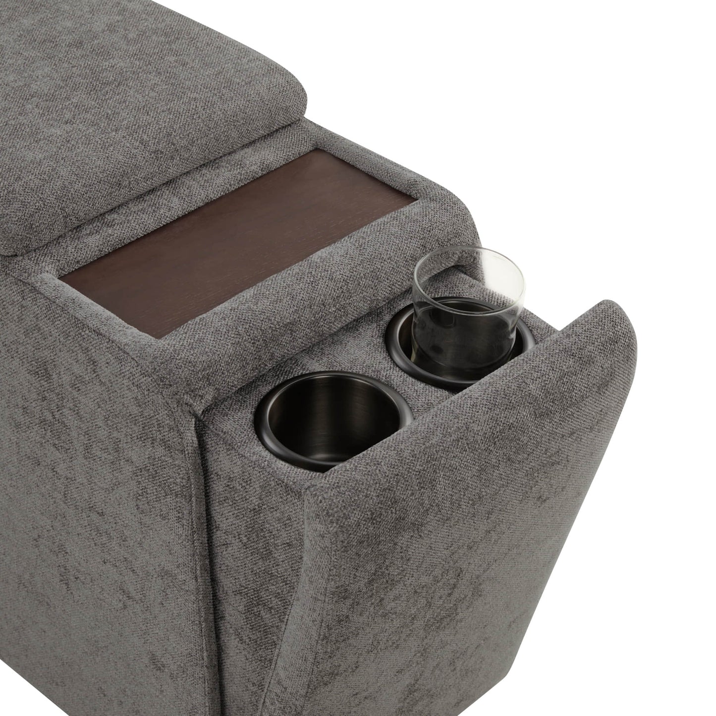 Modular 2-Seat Sofa in Versatile Grey Fabric