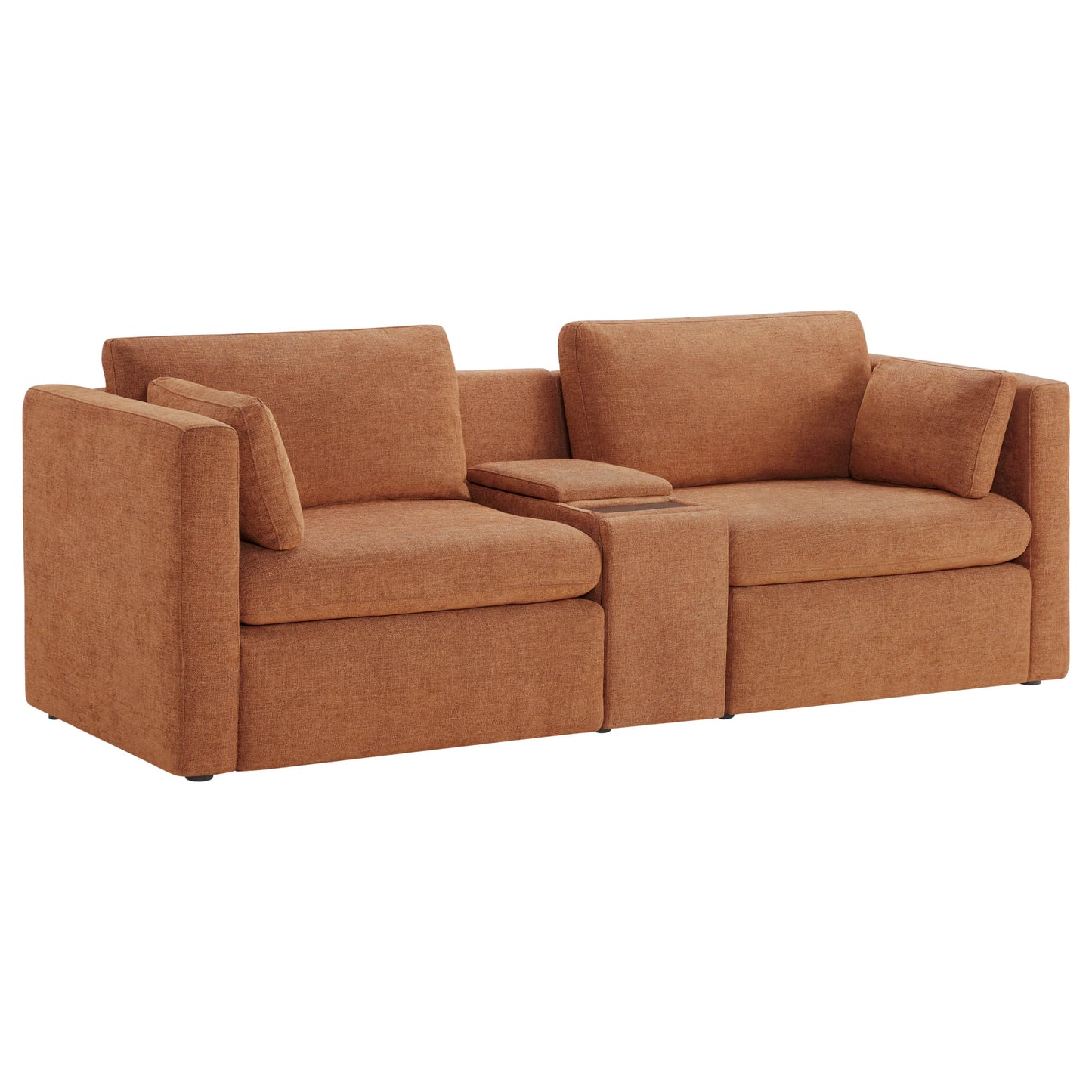Modular 2-Seat Sofa in Versatile Grey Fabric