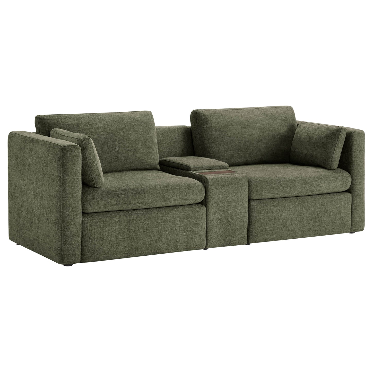 Modular 2-Seat Sofa in Versatile Grey Fabric