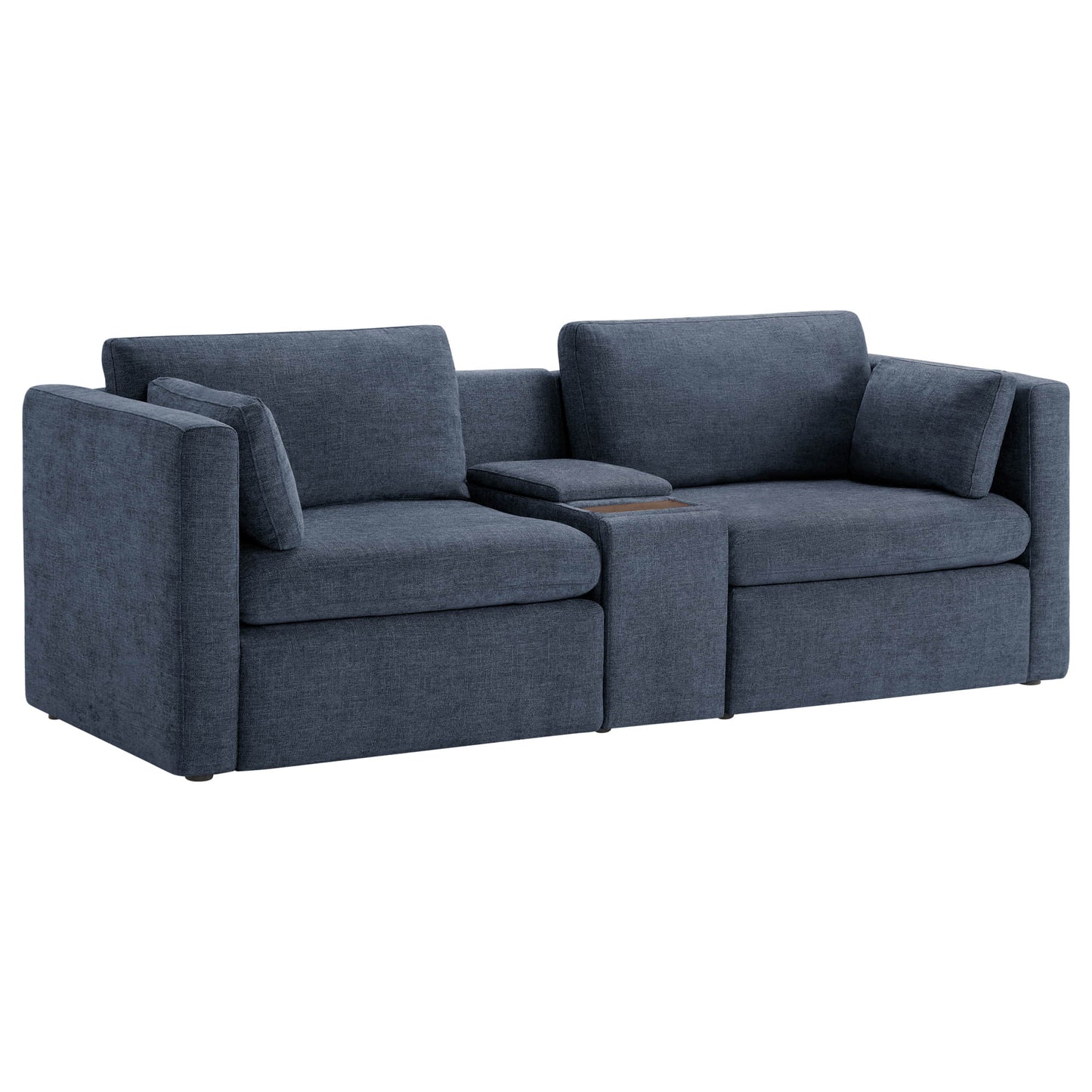 Modular 2-Seat Sofa in Versatile Grey Fabric