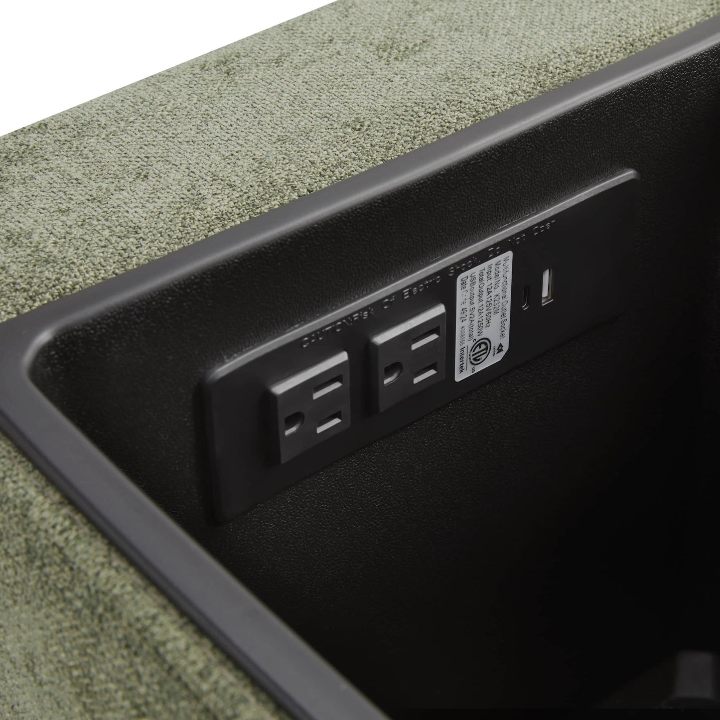 Modular 2-Seat Sofa in Versatile Grey Fabric