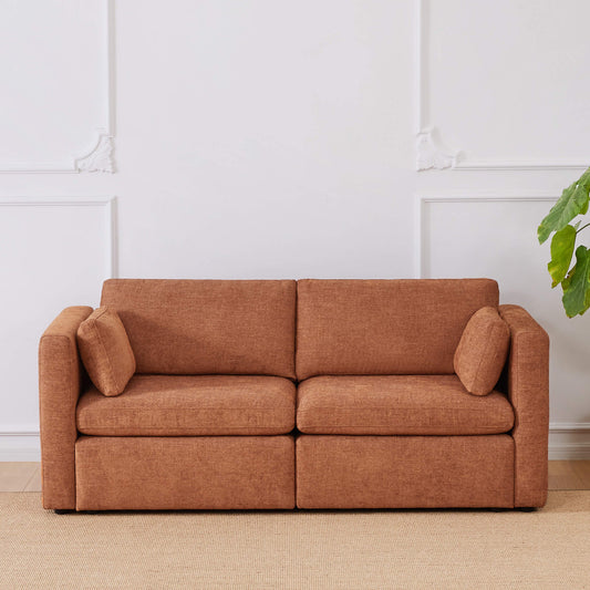 Modular 2-Seat Sofa in Versatile Grey Fabric