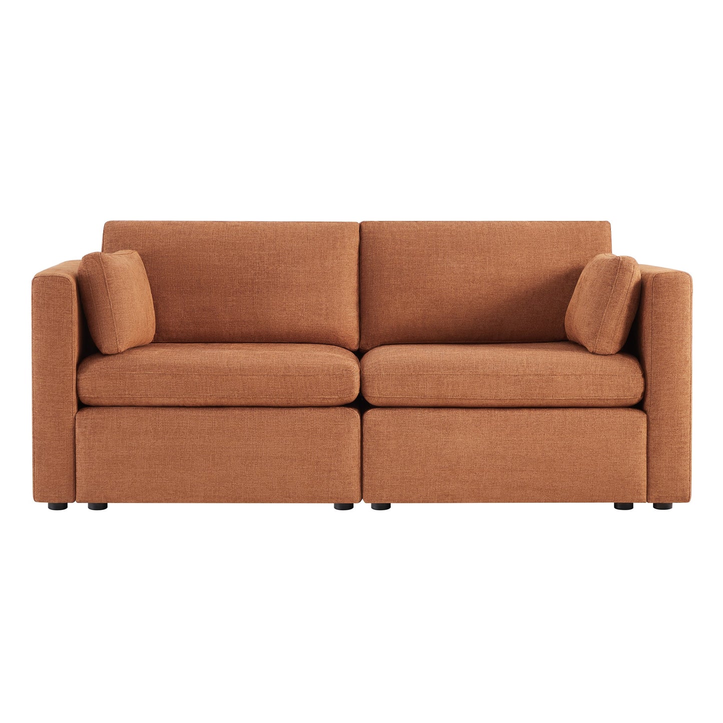 Modular 2-Seat Sofa in Versatile Grey Fabric