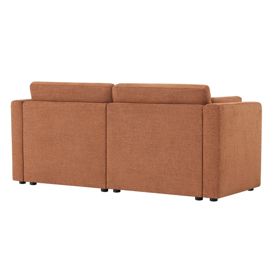 Modular 2-Seat Sofa in Versatile Grey Fabric