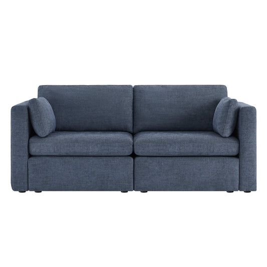 Modular 2-Seat Sofa in Versatile Grey Fabric