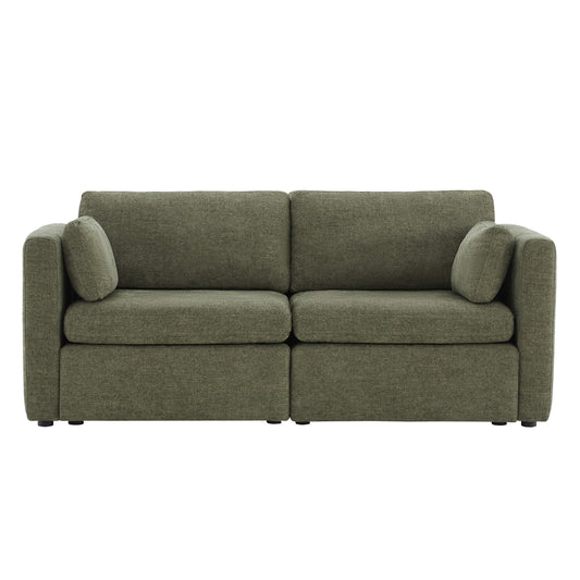 Modular 2-Seat Sofa in Versatile Grey Fabric
