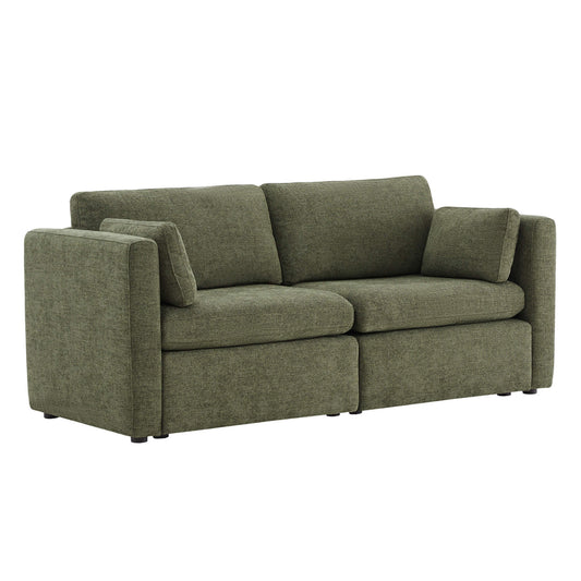 Modular 2-Seat Sofa in Versatile Grey Fabric