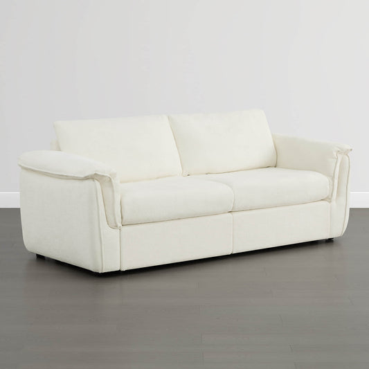 Modular 2-Seat Sofa with Double-Layer Armrests