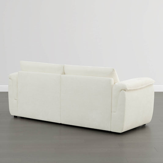 Modular 2-Seat Sofa with Double-Layer Armrests