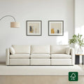 Modular 3-Seat Sofa with Customizable Configuration