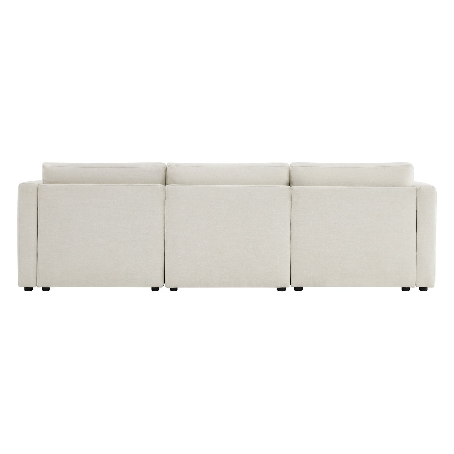Modular 3-Seat Sofa with Customizable Configuration