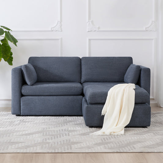 Modular 3-Seat Sofa with Customizable Configuration