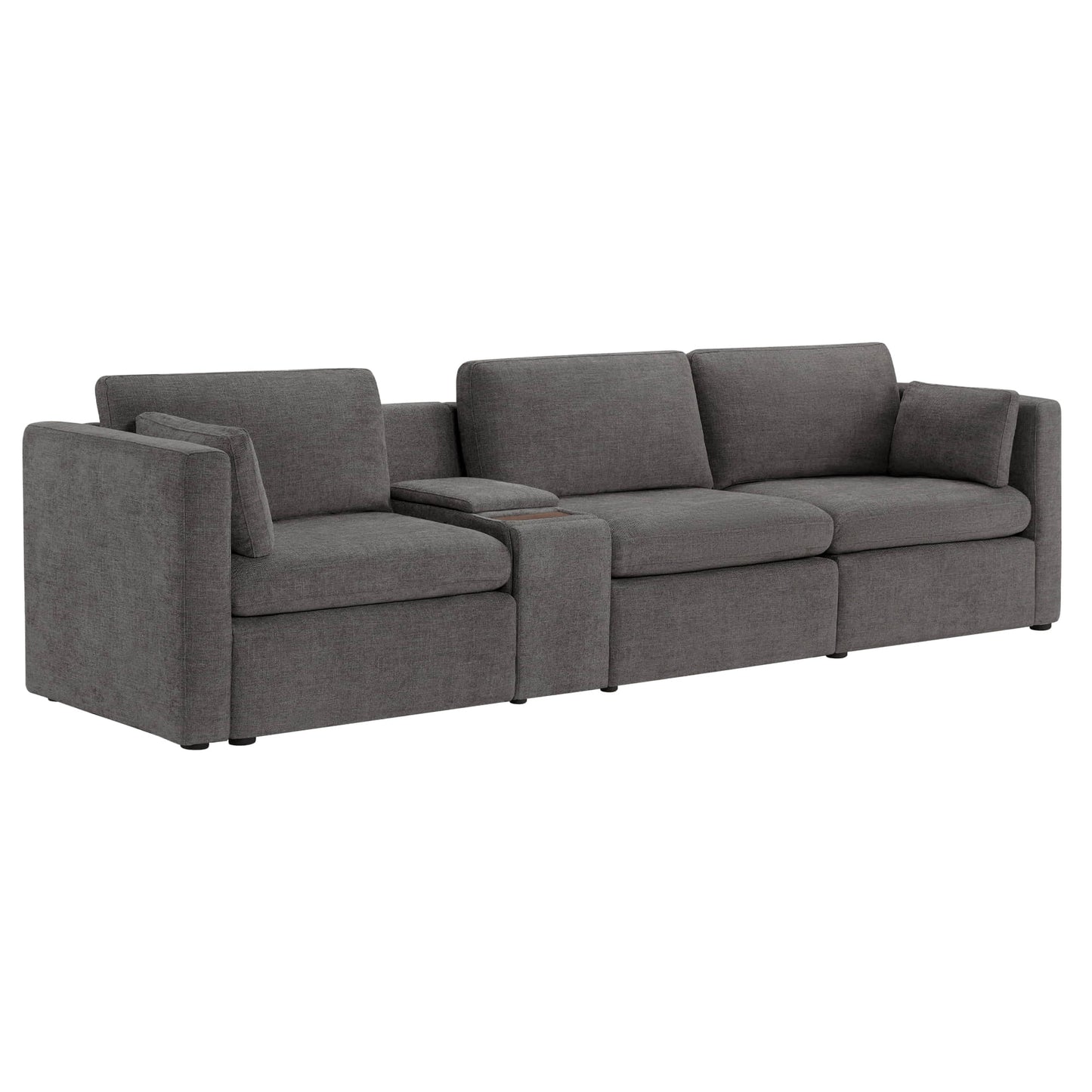 Modular 3-Seat Sofa with Customizable Configuration