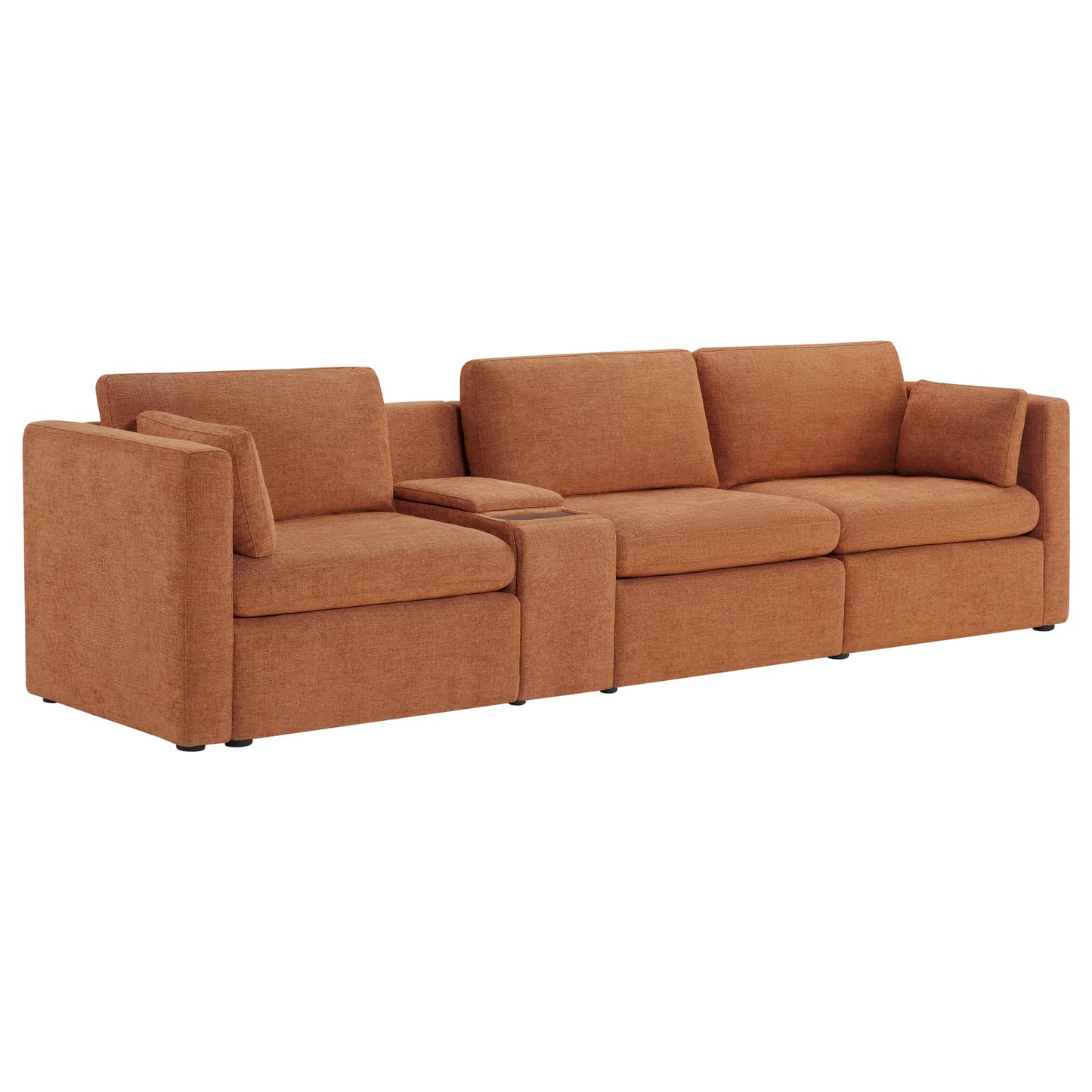 Modular 3-Seat Sofa with Customizable Configuration