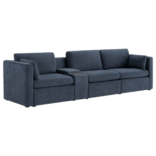 Modular 3-Seat Sofa with Customizable Configuration